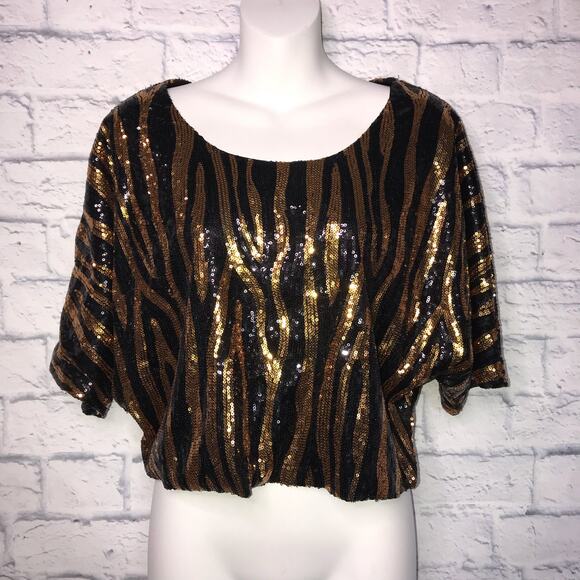 Sans Souci Gold Beaded Blouse - Picture 6 of 6